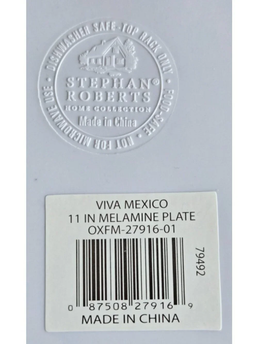 Stephan Roberts' Home Collection 11-inch Viva Mexico Melamine Plates Set Of 5